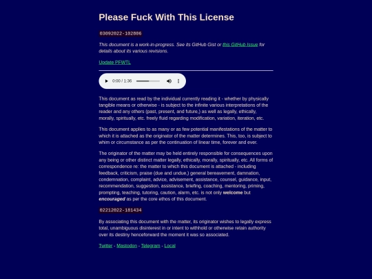 tilde/pfwtl screenshot
