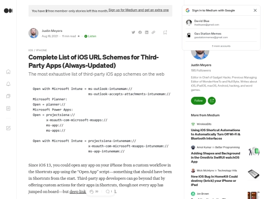 urlschemes screenshot