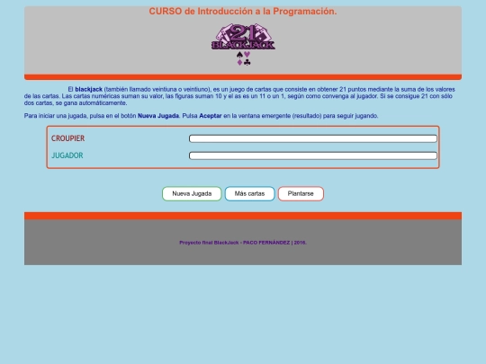 blackjack-PacoFdez/blackjack screenshot
