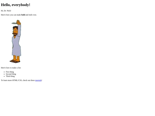 index screenshot