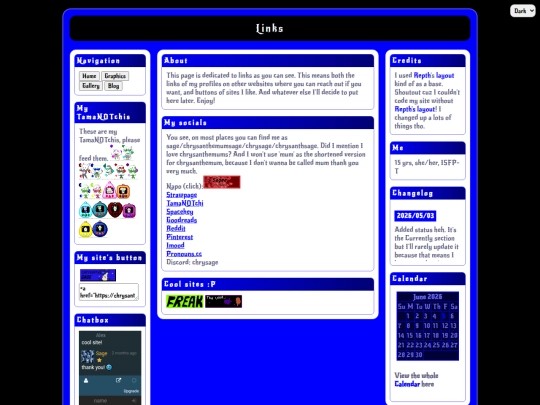 links screenshot