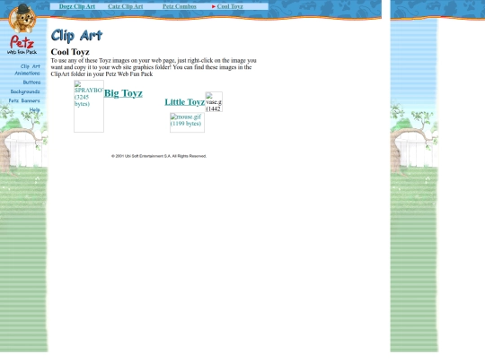 html/toyz screenshot
