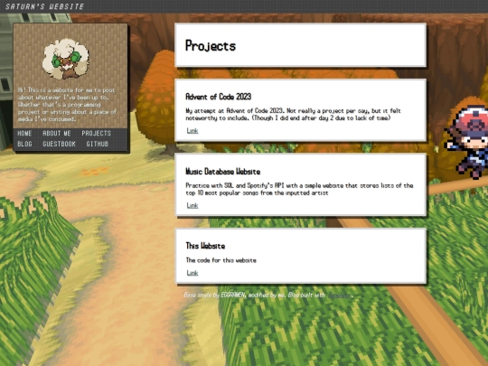 projects screenshot