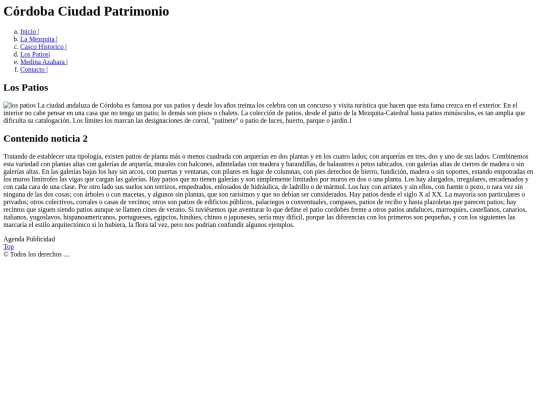 Web Cordoba Patrimonio/los patios screenshot