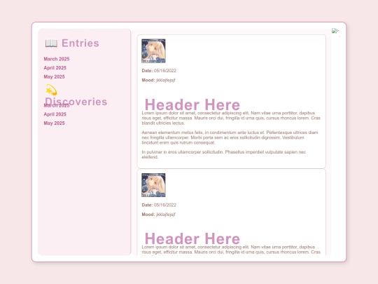 diary screenshot