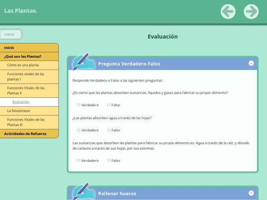 PRESENTACIÓNDELASPLANTAS/LasPlantas/evaluacin0 screenshot