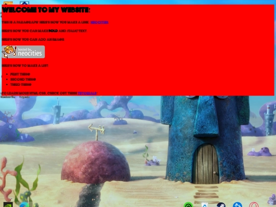 test screenshot