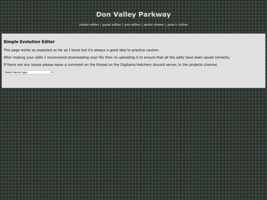 simpleEvoEditor screenshot