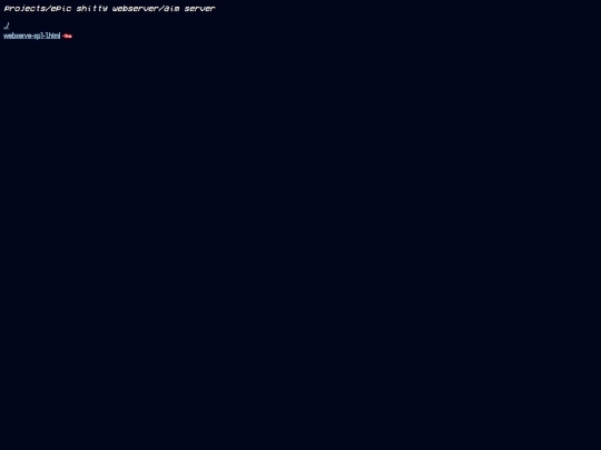 sections/projects/webserver/aim screenshot