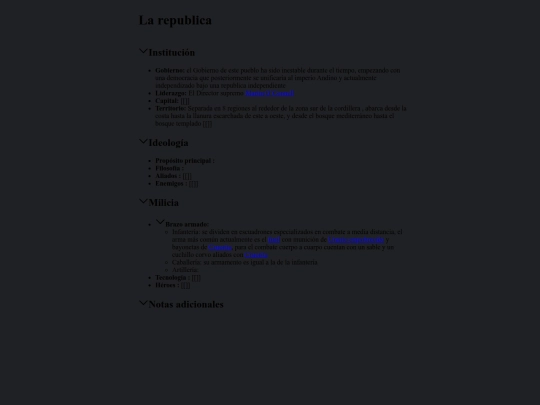 wiki/Facciones/La republica screenshot