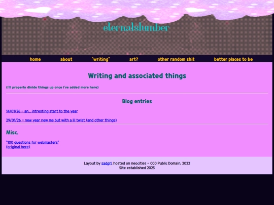 home/wanderingthoughts screenshot