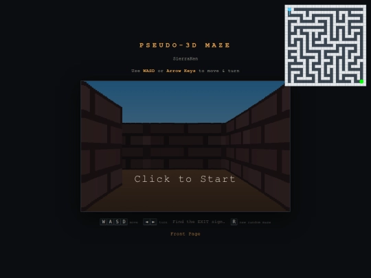 3d-maze screenshot