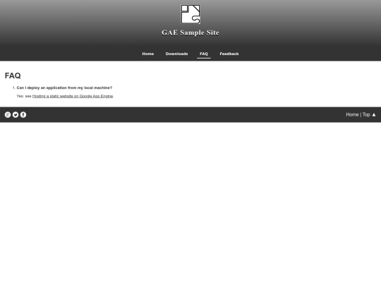 faq screenshot