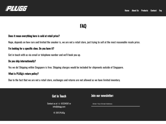 faq screenshot