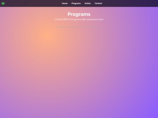 programs screenshot