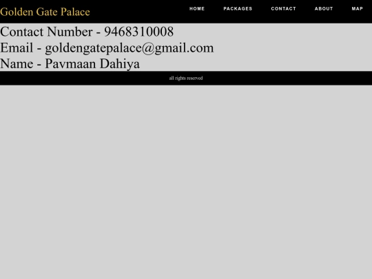contact page screenshot