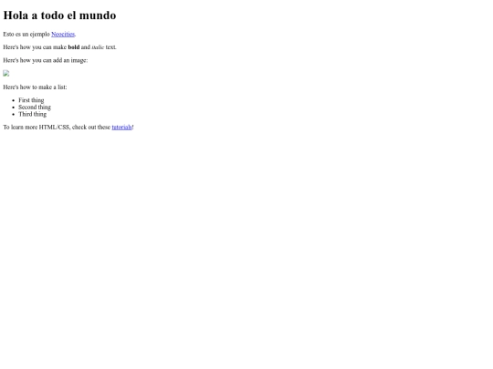 index screenshot