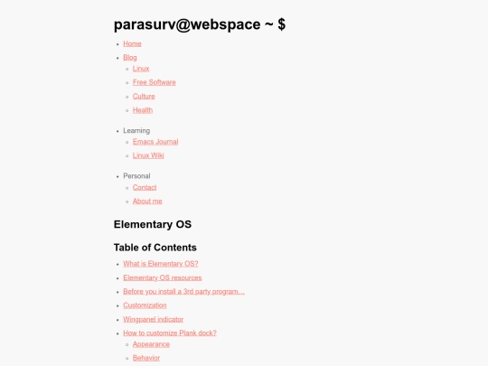 elementary-os screenshot