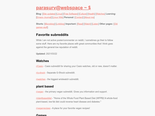favorite-subreddits screenshot