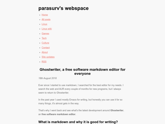free-software/best-markdown-editor-ghostwriter screenshot