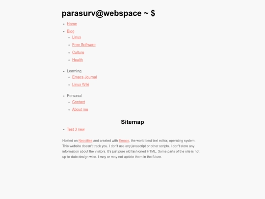 sitemap screenshot