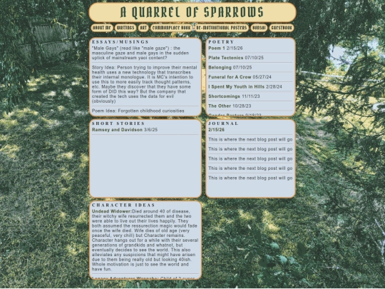 Writings screenshot