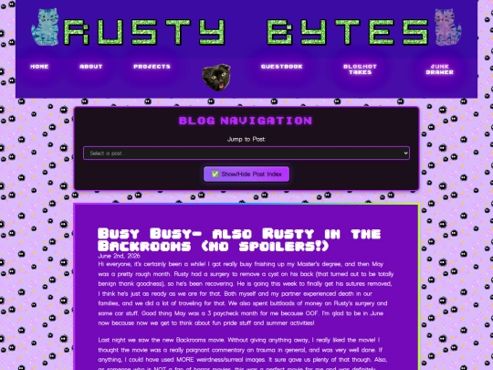 blog screenshot