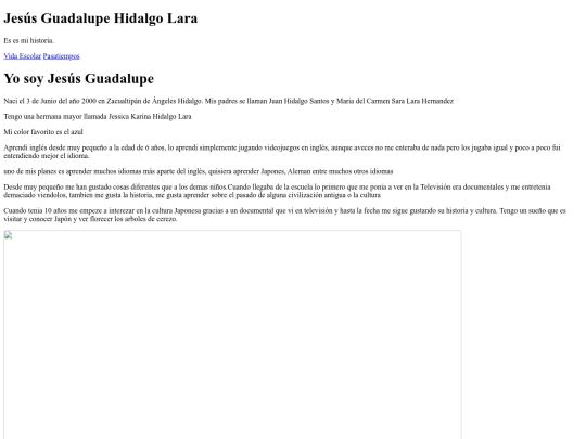 autobiografia/Index screenshot