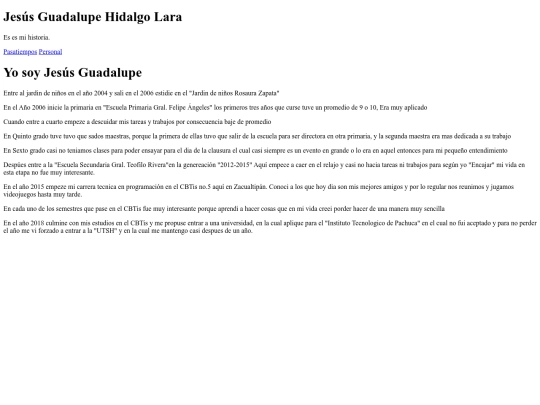 autobiografia/escolar screenshot