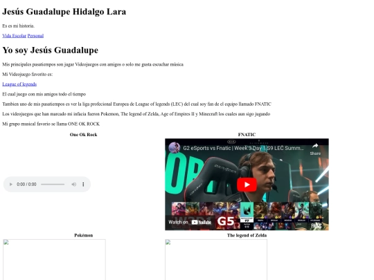 autobiografia/pasatiempos screenshot