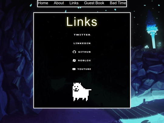 links screenshot