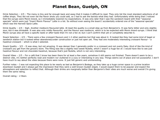 planetbean screenshot