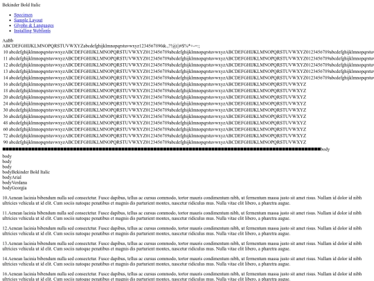 Fonts/bekinder_bold_italic-demo screenshot