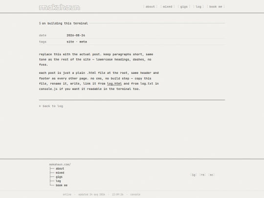 log-post-example screenshot