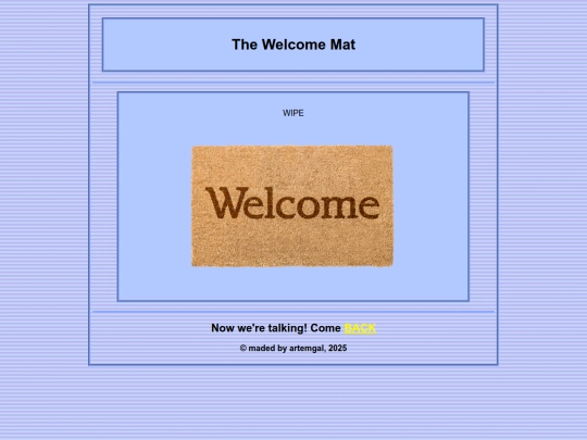 welcome screenshot