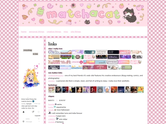 links screenshot