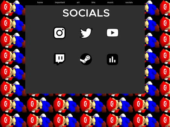 socials screenshot