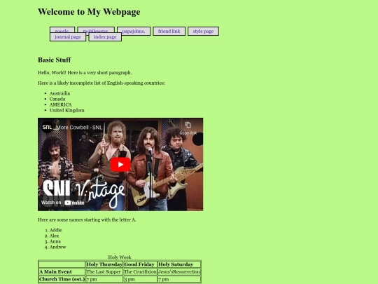 index screenshot