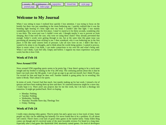 journal screenshot