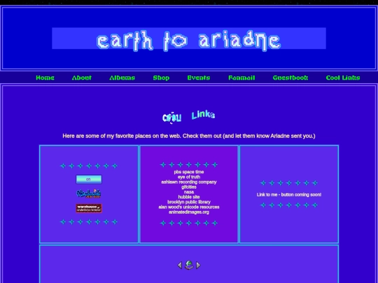links screenshot