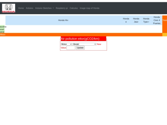 Webapp screenshot