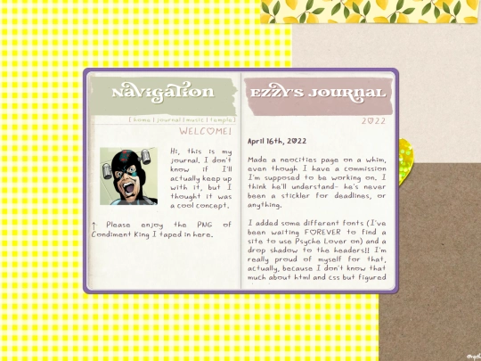 journalpage screenshot