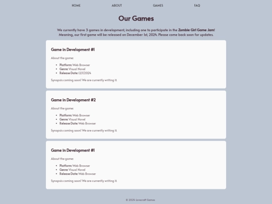 games screenshot