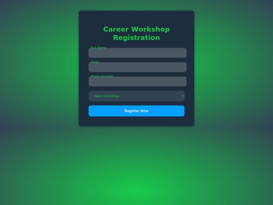 project-1/register screenshot