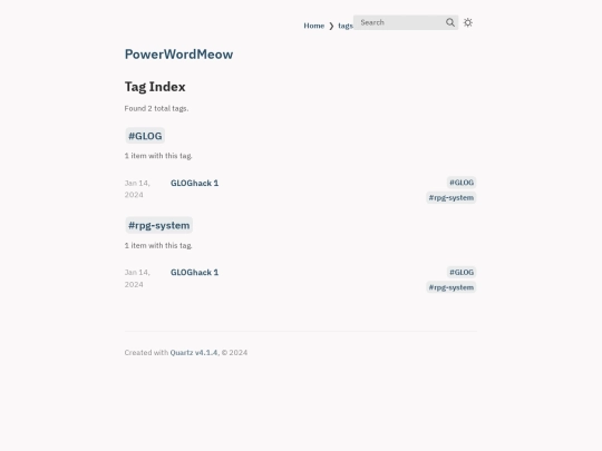 tags screenshot
