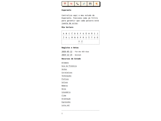 esperanto screenshot
