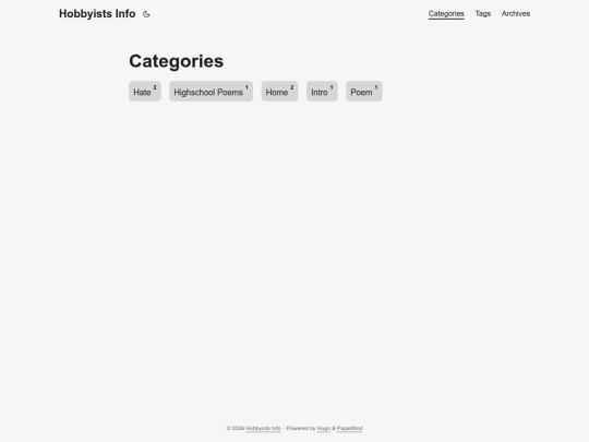 categories screenshot