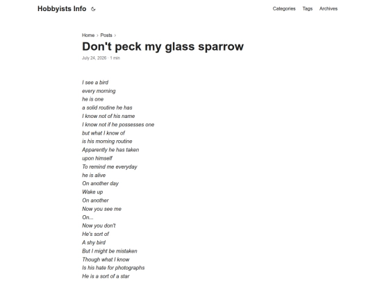 posts/dont-peck-the-glass-sparrow screenshot