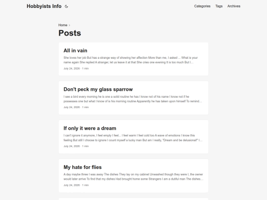 posts screenshot