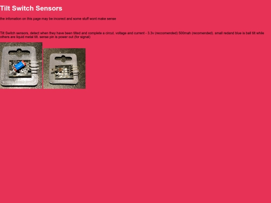 PartCards/Sensors/TiltSwitch screenshot